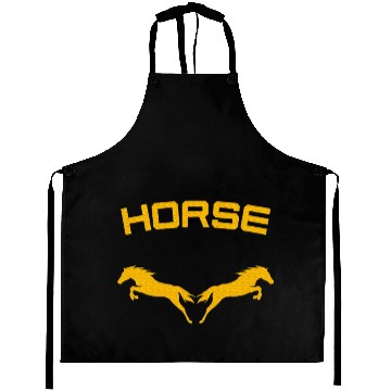 Discover Horses Double Horse Riding Horsepower Lover T Aprons
