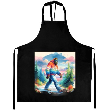 Discover Bฺigfoot Wilderness Wanderer: Retro Ramble Aprons