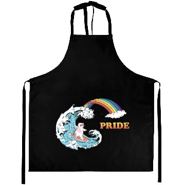 Discover Cat Surfing with Trans LGBT Colors in the Aprons