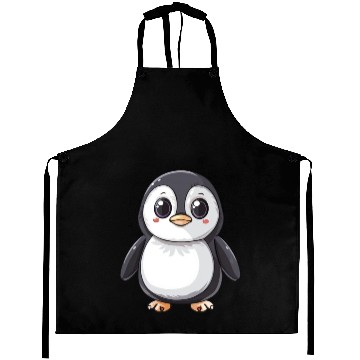 Discover Adorable Penguin Character Embraces Your Style Aprons