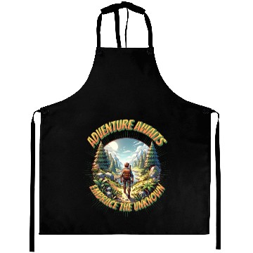 Discover Adventure awaits embrace the unknown Aprons