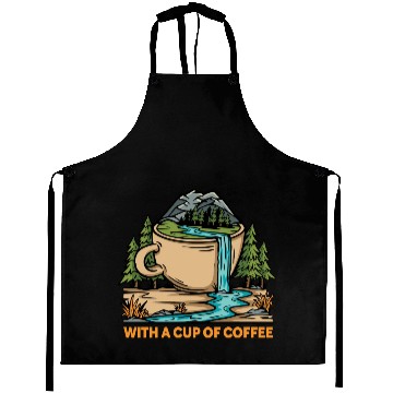 Discover coffe n nature mountains Classic Aprons