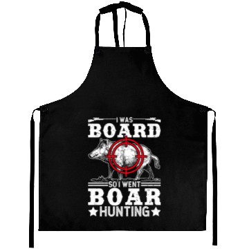Discover Boar Hunting Funny Wild Hog Hunter Aprons
