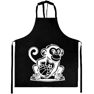 Discover Sporty Monkey With Basketball Aprons