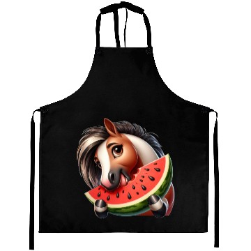 Discover Horses Horse Lover Farmer Melon Summer Aprons