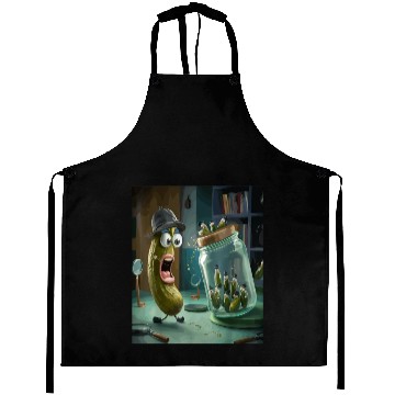 Discover Funny Pickle Surprise Cucumber Pickles Aprons