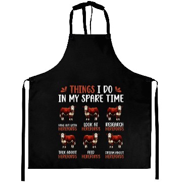 Discover Things I Do Hereford Cow Lover Hereford Cows Aprons