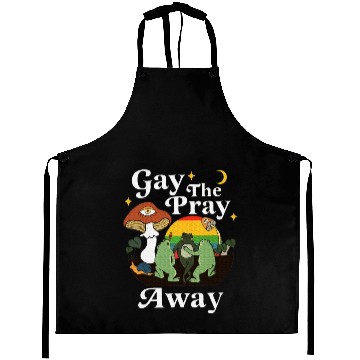 Discover Gay The Pray Away Frog Rainbow LGBT Aprons
