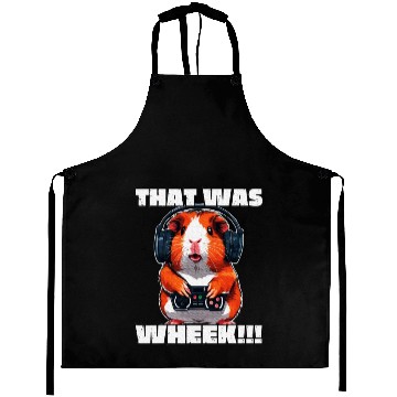 Discover That Was Wheek Guinea Pig Gamer Animal Lover Aprons
