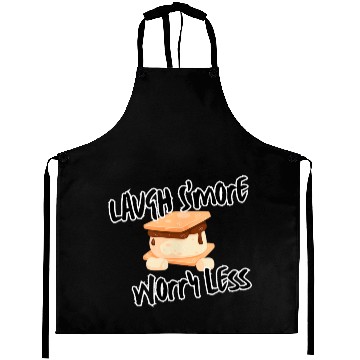 Discover Laugh Smore Funny Camping Campfire Aprons