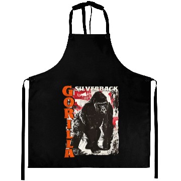 Discover Gorilla Monkey Growling Silverback Aprons