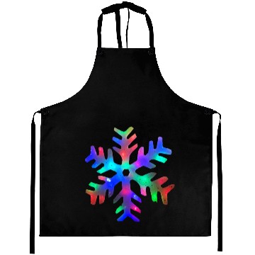 Discover Colorful Rainbow Snowflake Aprons