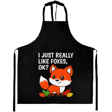 Discover I Just Really Like Foxes Fox Lover Aprons
