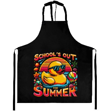 Discover Schools Out For Summer Teacher Yellow Duck Aprons