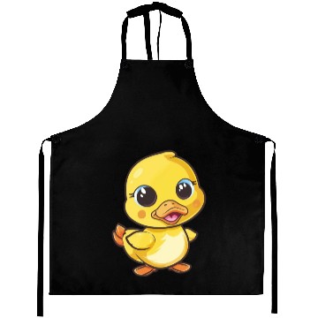 Discover Adorable Yellow Duckling Happy Dance Aprons