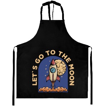 Discover lets go to the moon Classic Aprons