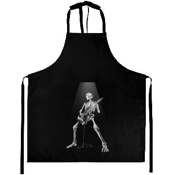 Discover Skeleton Guitar Rock Electric Aprons