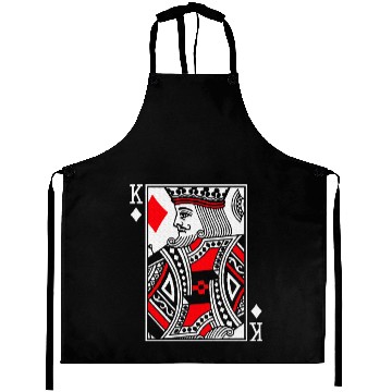 Discover King Poker Card of Diamonds Playing Cards Aprons