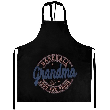 Discover Grandma Baseball Loud And Proud Aprons