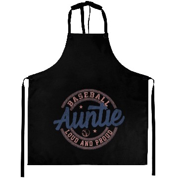 Discover Baseball Auntie Loud And Proud Aprons
