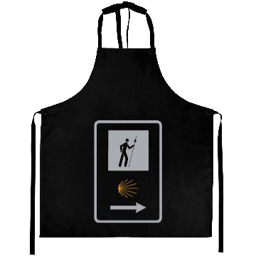 Discover Way of St. James Pilgrim Camino Shell Sign Aprons