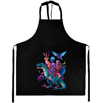 Discover Cryptozoology Cryptid Bigfoot Jackalope Mothman Aprons