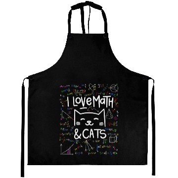 Discover Cat Lover, Math, I Love Math And Cats, Math Lover Aprons