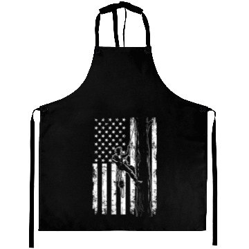 Discover American Flag Arborist For Men Cool Tree Lover Aprons