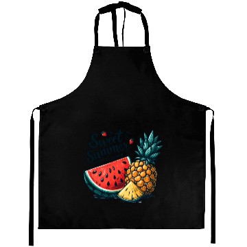 Discover Sweet Summer Time Watermelon and Pineapple Aprons