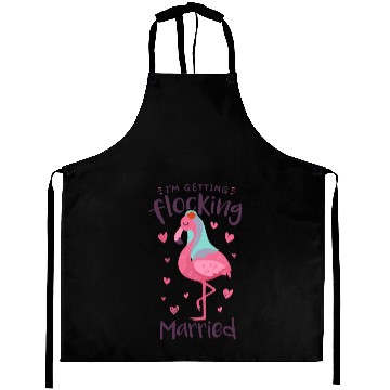 Discover Flamingo Bride Flocking Married Matching Aprons