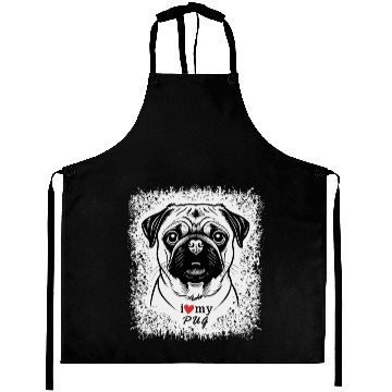 Discover I Love My Pug Aprons