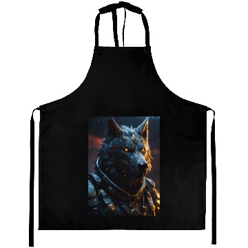 Discover a monster with the head of a wolf Aprons