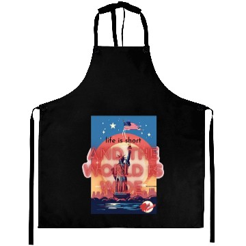Discover life is short Aprons