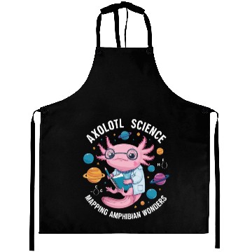 Discover Axolotl Science Teacher Mexican Salamander Aprons