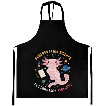 Discover Axolotl Science Teacher Mexican Salamander Aprons