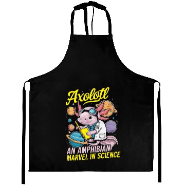 Discover Axolotl Science Teacher Mexican Salamander Aprons