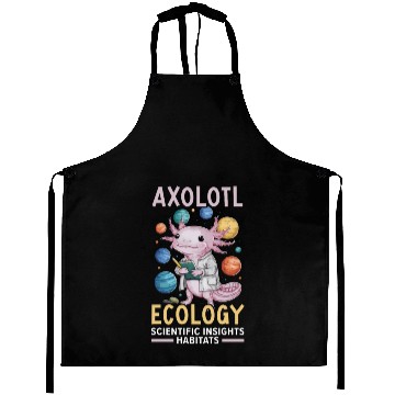 Discover Axolotl Science Teacher Mexican Salamander Aprons