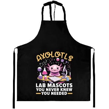 Discover Axolotl Science Teacher Mexican Salamander Aprons