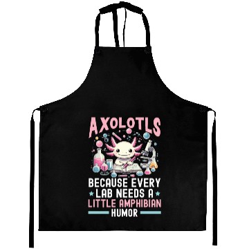 Discover Axolotl Science Teacher Mexican Salamander Aprons