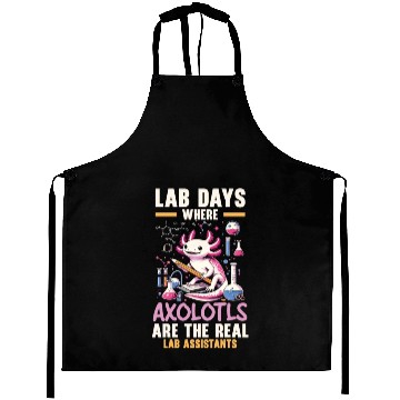 Discover Axolotl Science Teacher Mexican Salamander Aprons