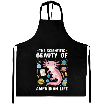 Discover Axolotl Science Teacher Mexican Salamander Aprons
