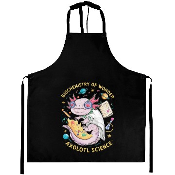 Discover Axolotl Science Teacher Mexican Salamander Aprons