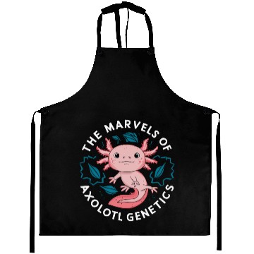 Discover Axolotl Science Teacher Mexican Salamander Aprons