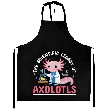 Discover Axolotl Science Teacher Mexican Salamander Aprons