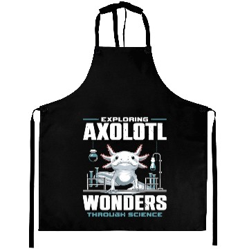 Discover Axolotl Science Teacher Mexican Salamander Aprons