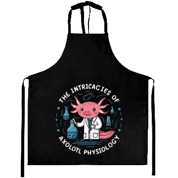 Discover Axolotl Science Teacher Mexican Salamander Aprons