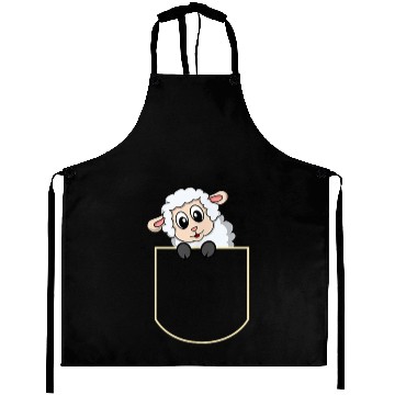 Discover Funny Sheep Pocket Gift Aprons