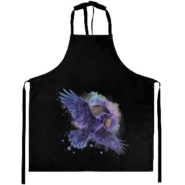 Discover Celestial Raven Clipart Clipart, Crow Bird Witch Aprons