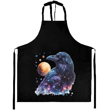 Discover Celestial Raven Clipart Clipart, Crow Bird Witch Aprons