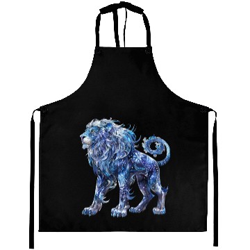 Discover Celestial Lion Images, Mystical Lion, Night sky Aprons